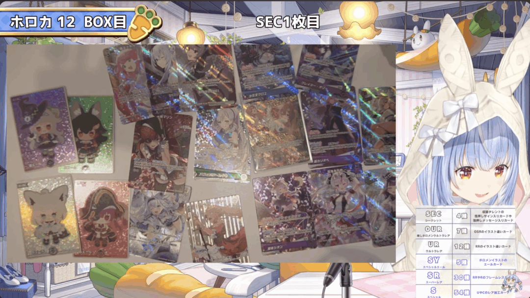 ぺこら2弾開封配信結果